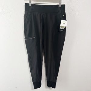 NWT Cherokee jogger scrub pant black size small petite
